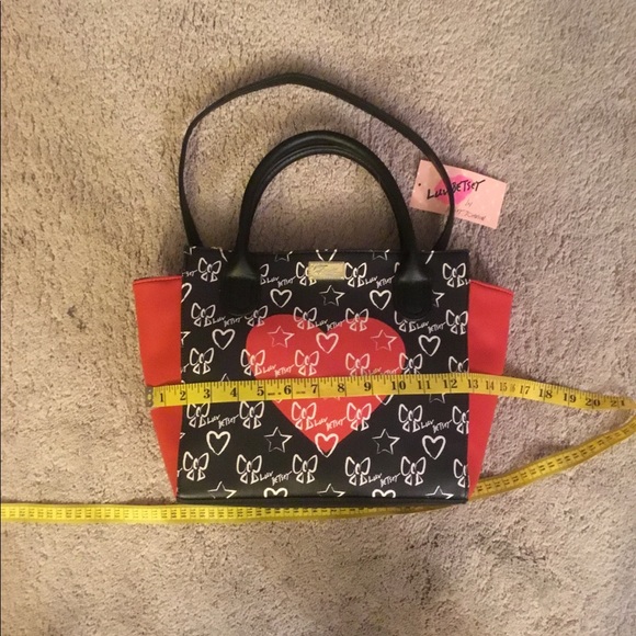 NWT, Betsey Johnson, Faux Leather, Shoulder Bag. - Picture 7 of 8